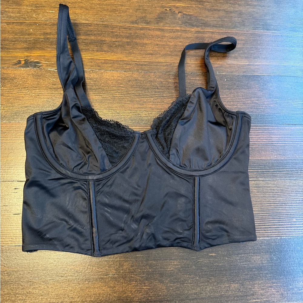 Abercrombie & Fitch Black Women's Bra with Lace Detail